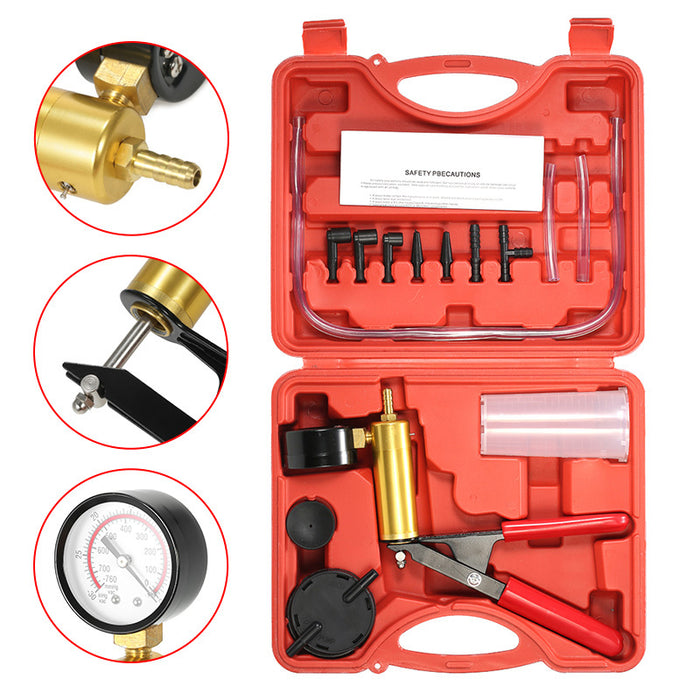 Vacuum Pressure Pump Brake Bleeder Kit Bleeding Tester Hand Held Bleed Tool Se