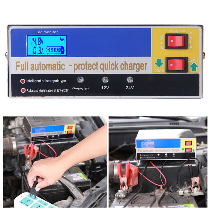 Automatic Car Battery Charger 12V 30Amp ATV 4WD Truck Boat Caravan Motorcycle AU