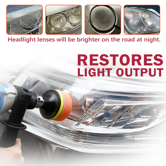 Car Vehicle Headlight Restoration Kit Polishing Cleaner Sanding Repair Tool