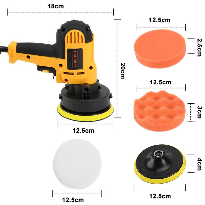 23x Car Polisher Rotary Sander Buffer Polishing Machine Buffing Pad Bonnet Kit