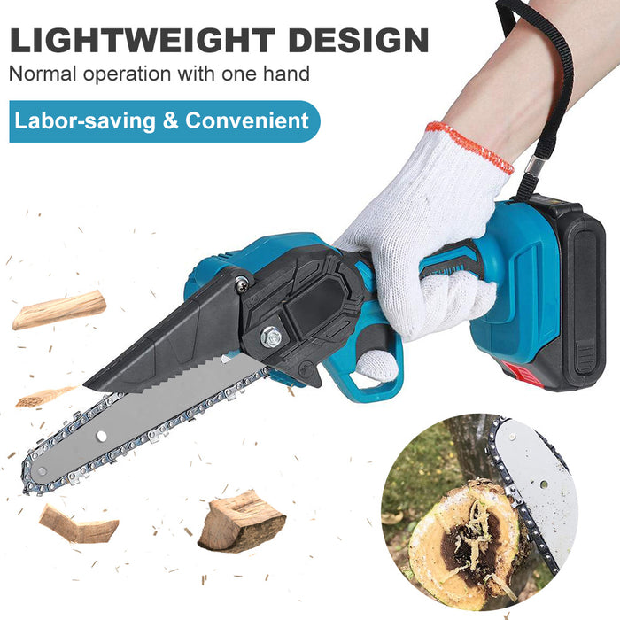 Electric Cordless Chainsaw Battery Powered