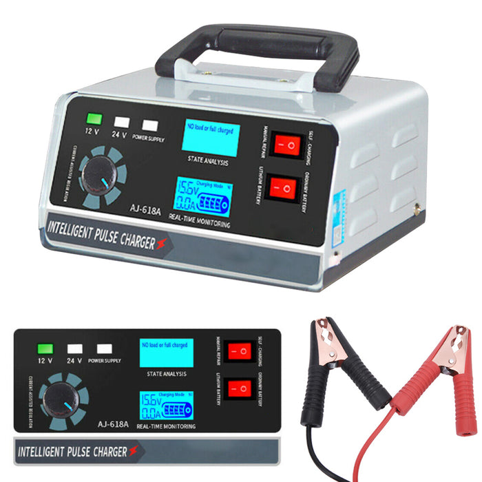 Automatic Car Battery Charger 12V / 24V 30Amp ATV Truck Boat Caravan Motorcycle