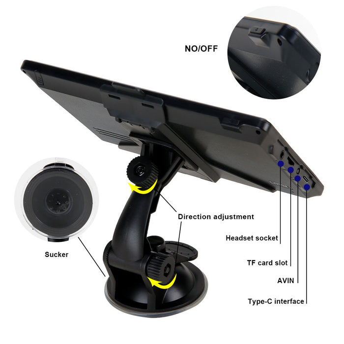 7" Multi-Functional Touch Screen GPS Navigator (8GB+256MB)