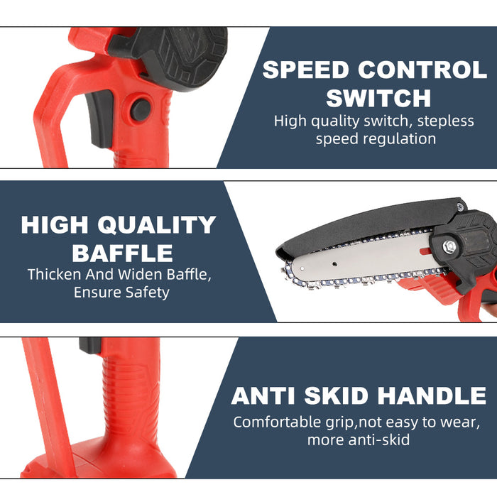 Cordless Electric Chainsaw Wood Cutter Set