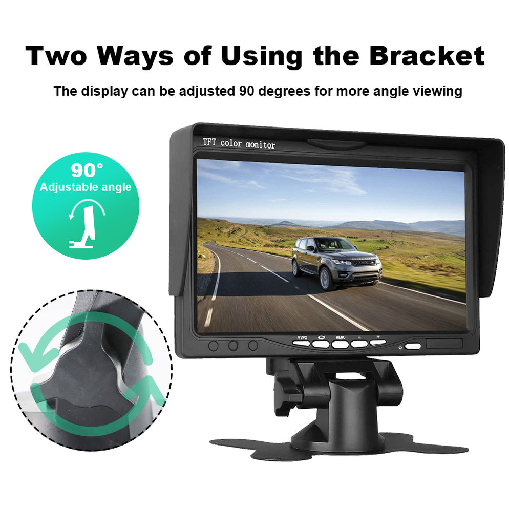 Monitor Reverse Camera Rear View Reversing For 12-24v Caravan Truck ...