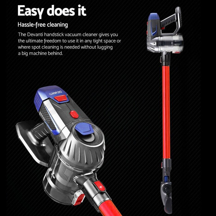 Handheld Stick Vacuum Cleaner Cordless Bagless Handstick Vac Recharge Tools Kit