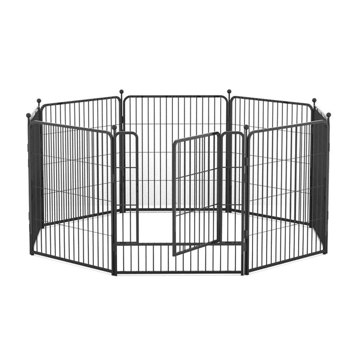 8 Panel Pet Playpen Dog Cage Enclosure Cat Puppy Exercise Metal Fence In/Outdoor