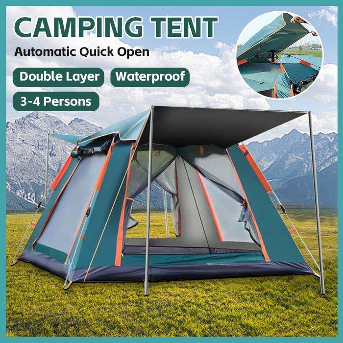 4-5 Persons Waterproof Automatic Outdoor Instant Pop Up Camping Tent UV Protect