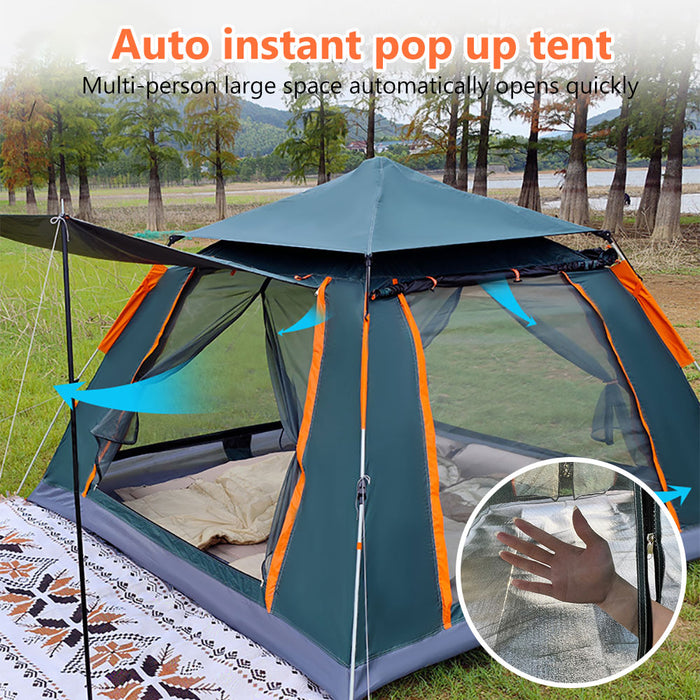 4-5 Persons Waterproof Automatic Outdoor Instant Pop Up Camping Tent UV Protect