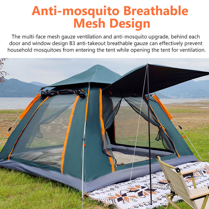 4-5 Persons Waterproof Automatic Outdoor Instant Pop Up Camping Tent UV Protect