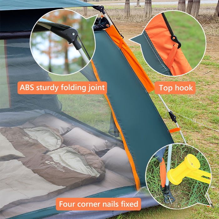 4-5 Persons Waterproof Automatic Outdoor Instant Pop Up Camping Tent UV Protect