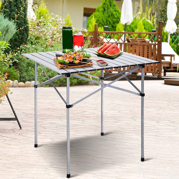 Portable Folding Aluminium Camping Table Picnic Outdoor Foldable Tables BBQ Desk