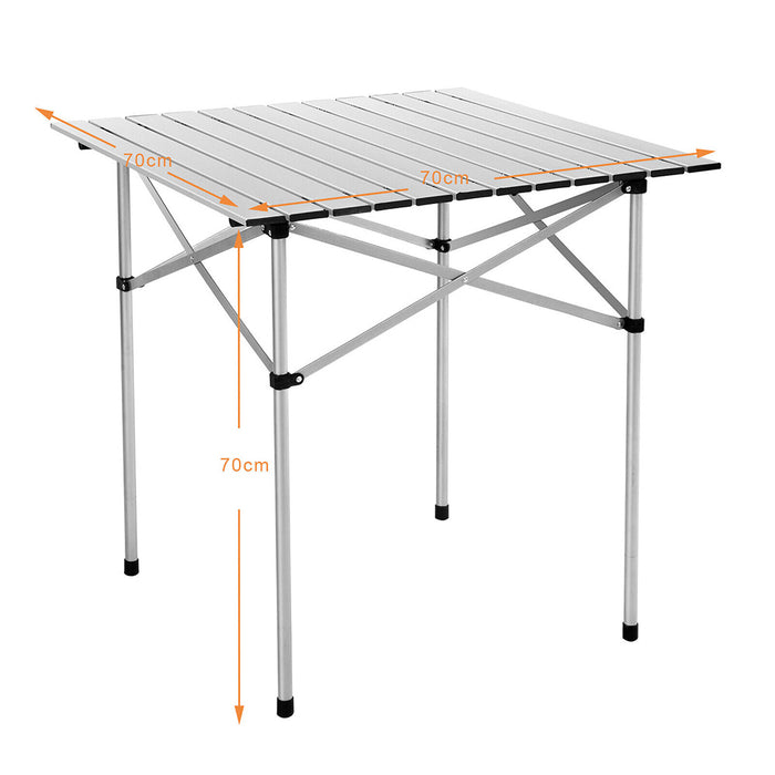 Portable Folding Aluminium Camping Table Picnic Outdoor Foldable Tables BBQ Desk