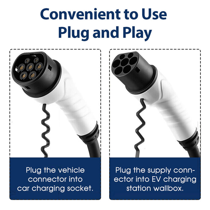 EV Power Cable Type 2 to Type 2 Charging