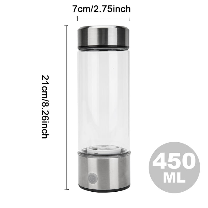 Electric Water Filter Portable Hydrogen-Rich Antioxidants Bottle Stainless Steel