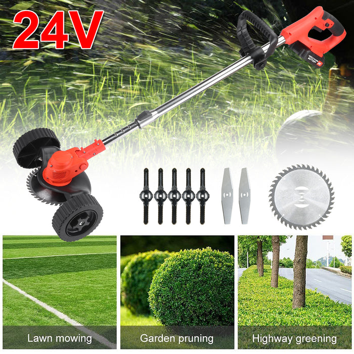 24V Cordless Whipper Snipper Mower Grass Trimmer