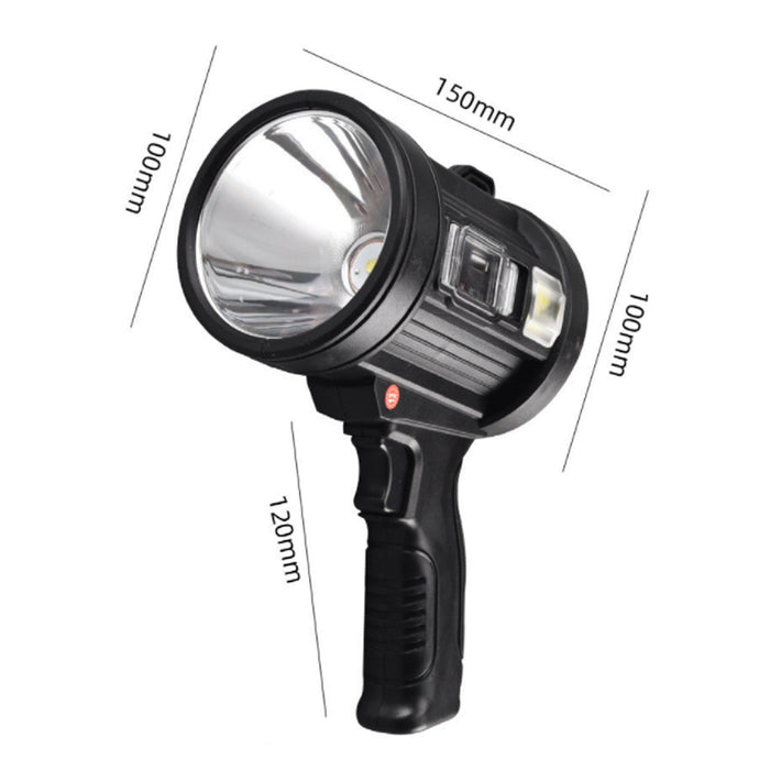 200000 Lm LED Searchlight Rechargeable Handheld Spotlight Flashlight Side Light