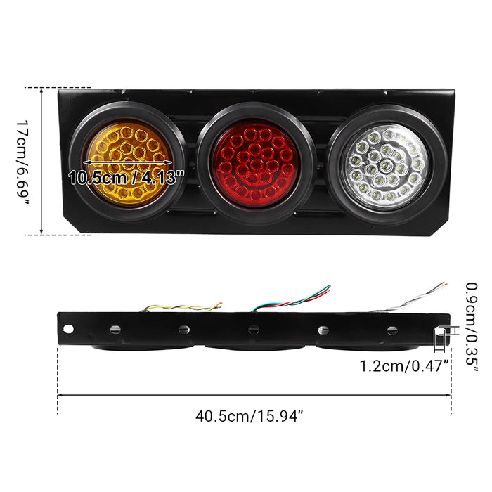 63LED Tail Lights Stop Indicator UTE Caravan Trailer