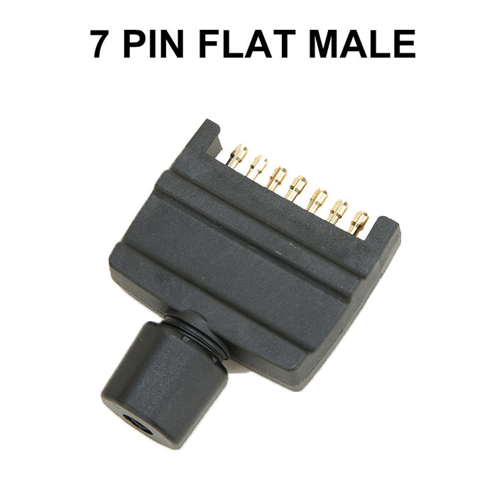 LED Trailer Tail Light Kit Pair Plug 8m 5 Core Wire Caravan Ute 7 Pin Flat Set