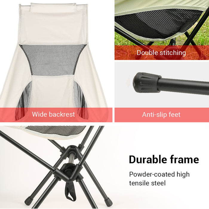 Foldable Camping Chairs Portable Camp Fishing Chair For Outdoor Barbecue Hiking