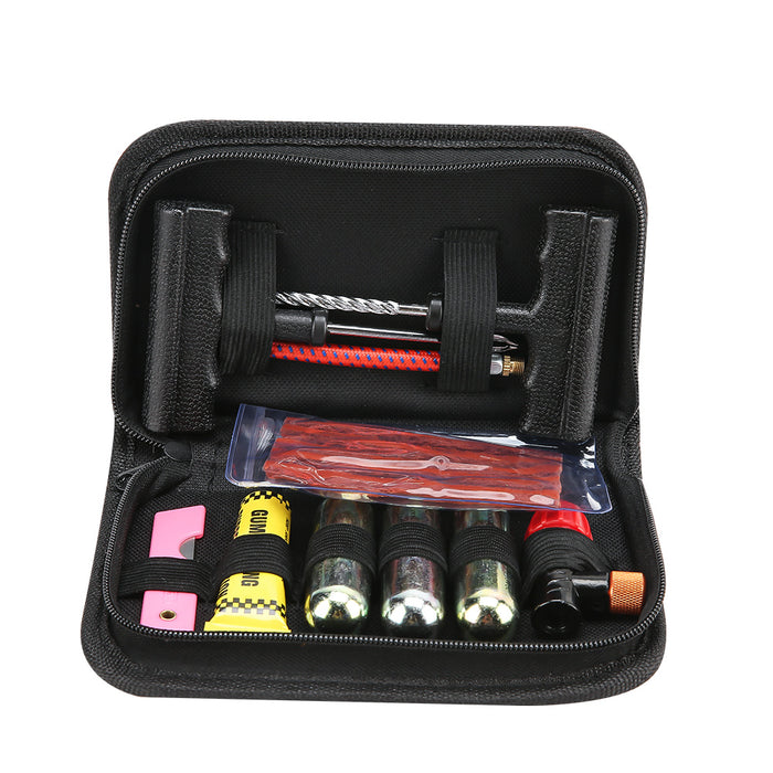 Tire Tyre Repair Kit Puncture Tubeless Tools Set Emergency Bike Motorcycle Car