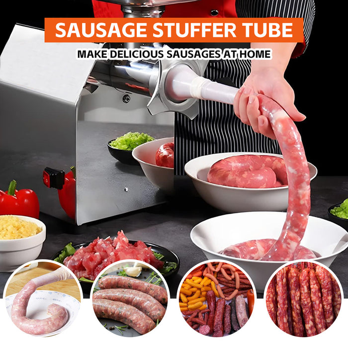 1500W Heavy Duty Commercial Meat Mincer Professional Fast Grinder Sausage Filler