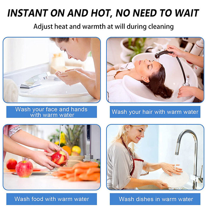 Portable 10L Electric Instant Hot Water System Heater Tankless Under Sink Shower