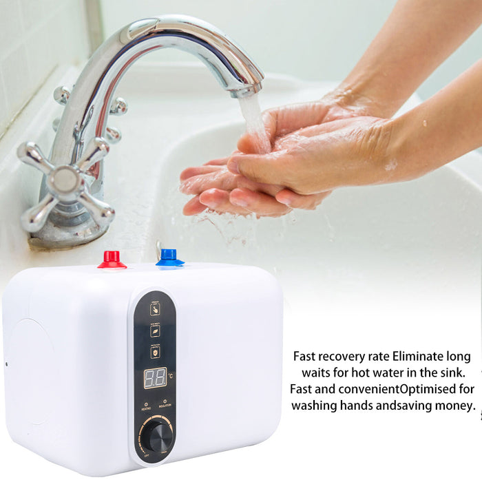 Portable 10L Electric Instant Hot Water System Heater Tankless Under Sink Shower