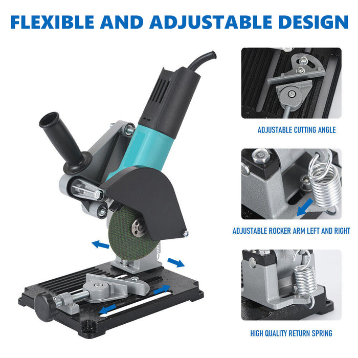 Angle Grinder Stand Turns your 100mm & 125mm Into Mini Cut Off Saw Fixed Bracket