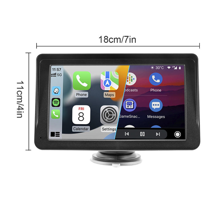 Android 7" Stereo Car Radio Touch Screen Wireless Bluetooth Fit For Carplay