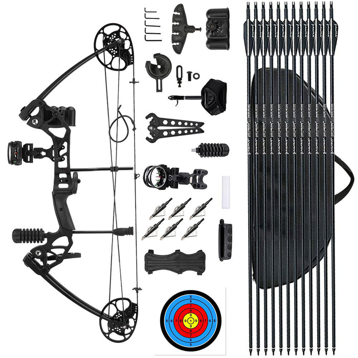 20-70LBS Compound Bow Archery Hunting Target Shooting Outdoor Sport Right Handed