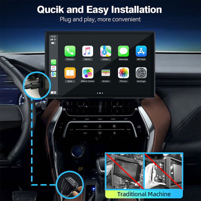 9 Inch Wireless for Apple CarPlay Android Auto Car Stereo Radio GPS/Siri/Google