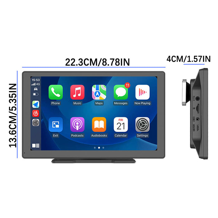9 Inch Wireless for Apple CarPlay Android Auto Car Stereo Radio GPS/Siri/Google