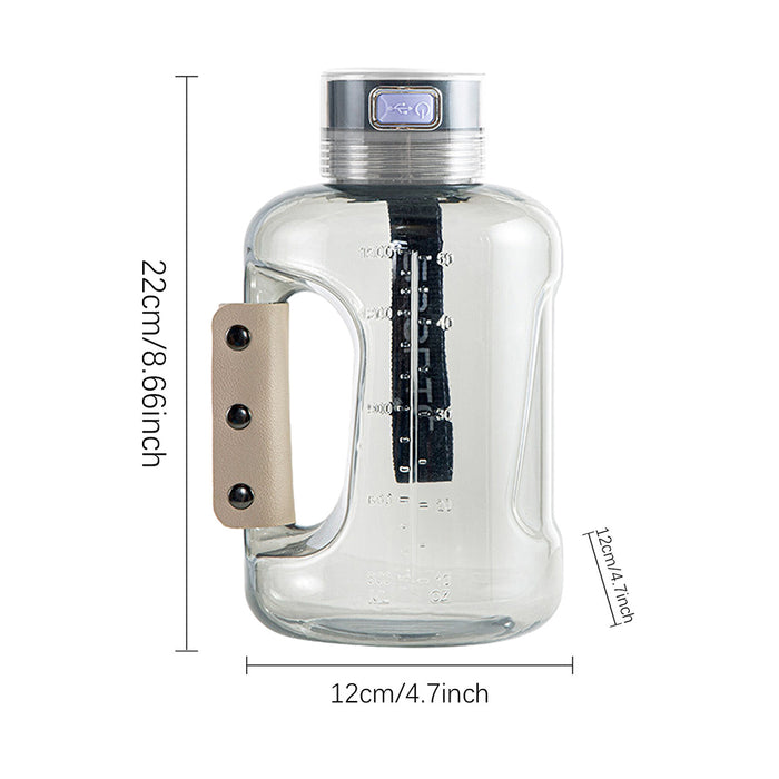 1500ML Hydrogen Water Bottle Rich Alkaline Generator Sports Travel Anti-sweat