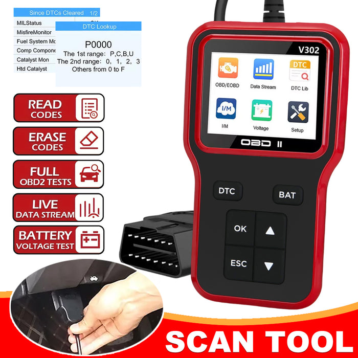 Diagnostic Scan Tool OBD2 Scanner Plug and Play Car Fault Code Readers Scanners