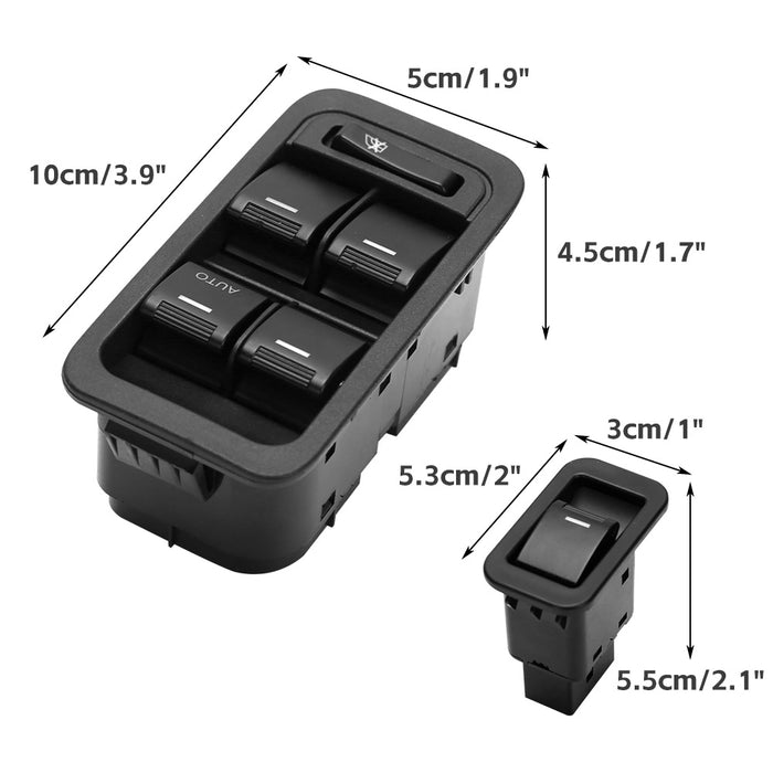 Window Switch For Ford Territory 2004-2014 SX SY SZ  Illuminated 1+3 Control