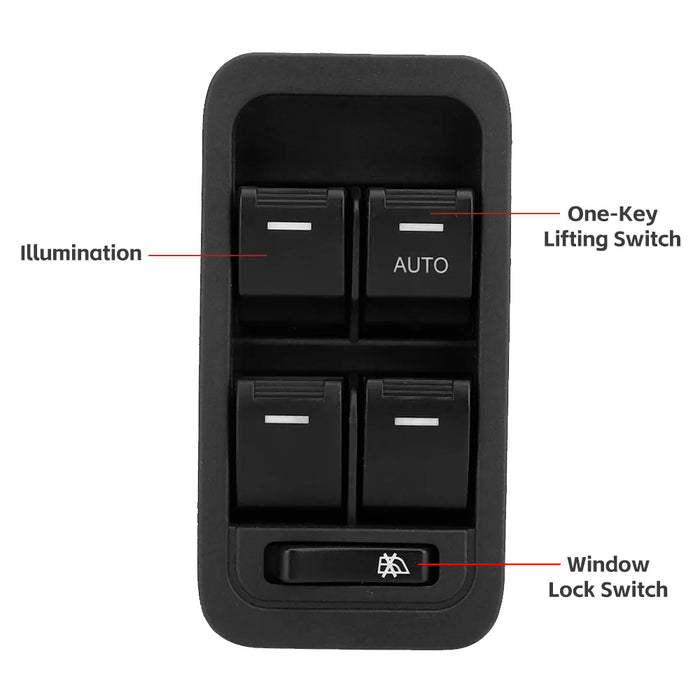 Window Switch For Ford Territory 2004-2014 SX SY SZ  Illuminated 1+3 Control